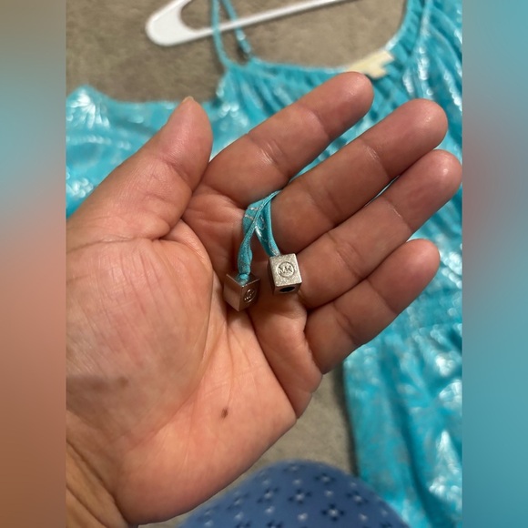 Michael Kors Light Blue Cold-Shoulder Mini Dress - Picture 5 of 9